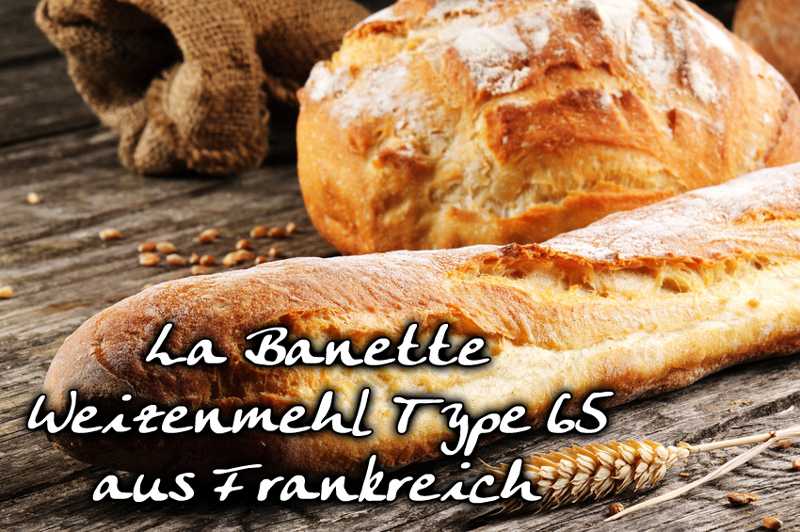 Tepung Jenis 65, tepung gandum, untuk roti, La Banette, Perancis - 25kg - beg