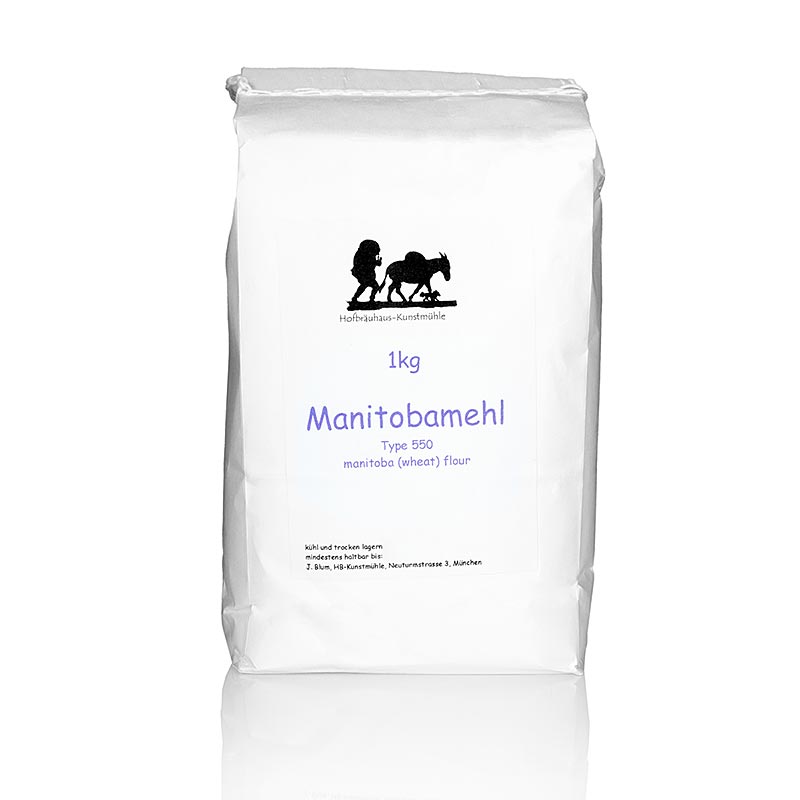 Farinha de Manitoba, de trigo elite - 1 kg - bolsa