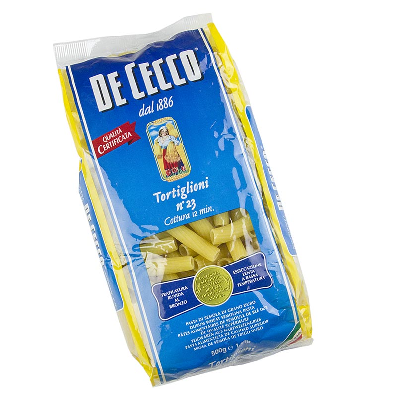 De Cecco Tortiglioni, No.23 - 500g - Bolsa