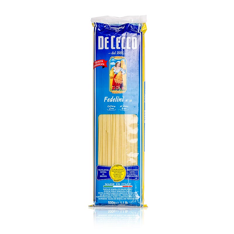 De Cecco Fedelini, No.10 - 500g - Bolsa