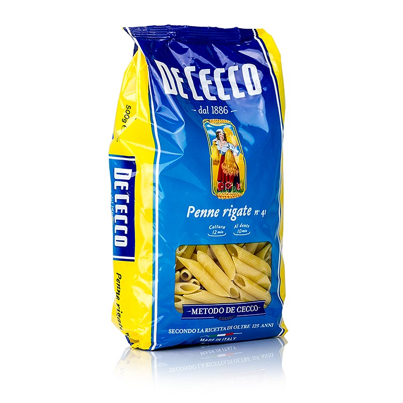 De Cecco Penne Rigate, No.41 - 500g - Bolsa