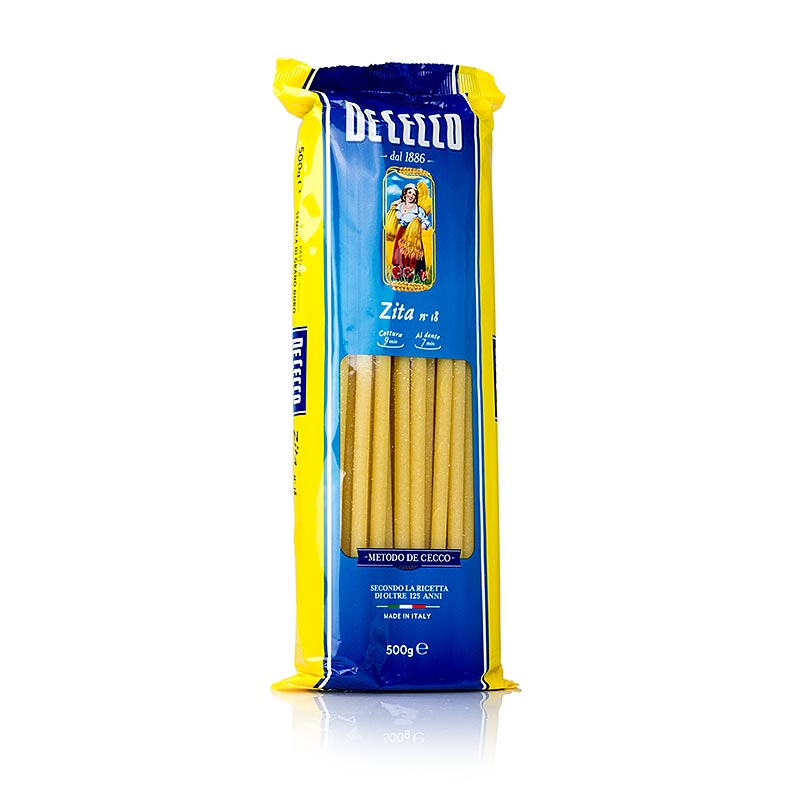 De Cecco Zita, Maccaroni, 4 (6) mm, 24 cm lang, nr.18 - 500 g - bag