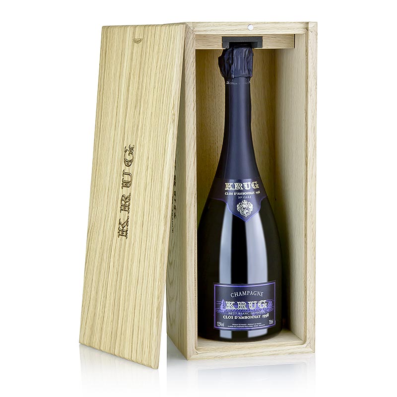 Champagner Krug 1998er Clos dAmbonnay, Prestige Cuvee, brut,12,5% vol., 98 WS - 750 ml - Flasche Champagner Krug 1998er Clos dAmbonnay, Prestige Cuvee, brut,12,5% vol., 98 WS - 750 ml - Flasche