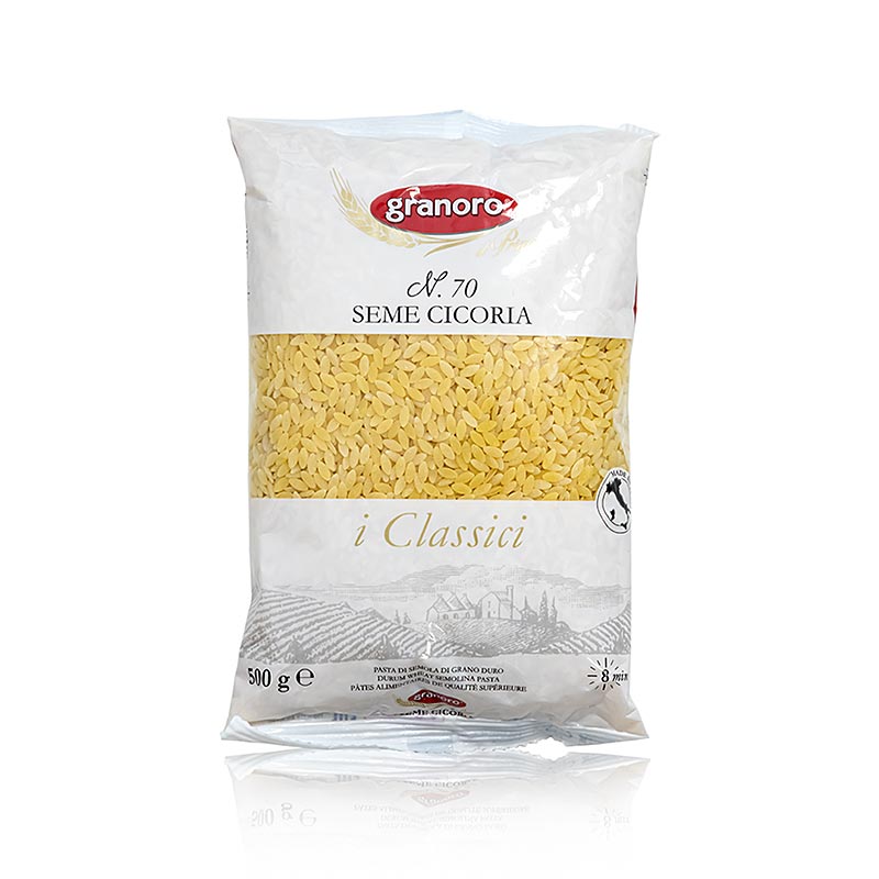 Granoro Seme Cicoria, bentuk butiran beras, No.70 - 500 gram - Tas