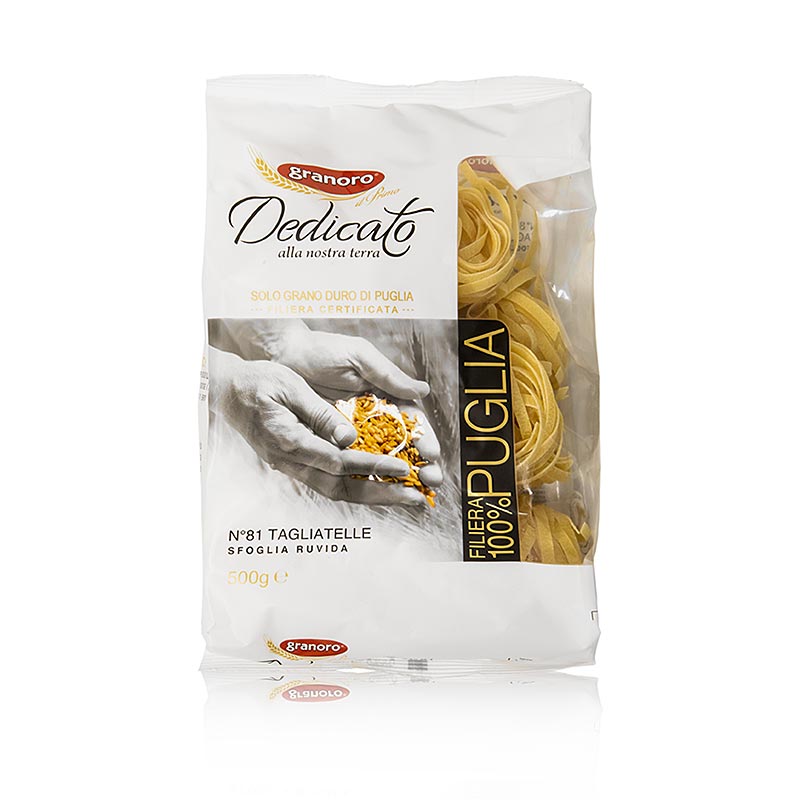 Tagliatelle Granoro, 6mm, nidi di pasta a nastro Nr.81 - 500 g - Borsa