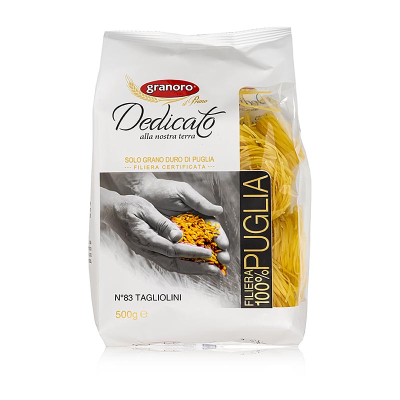 Granoro Tagliolini Nidi, 2mm, ninhos de massa em fita, No.83 - 500g - Bolsa