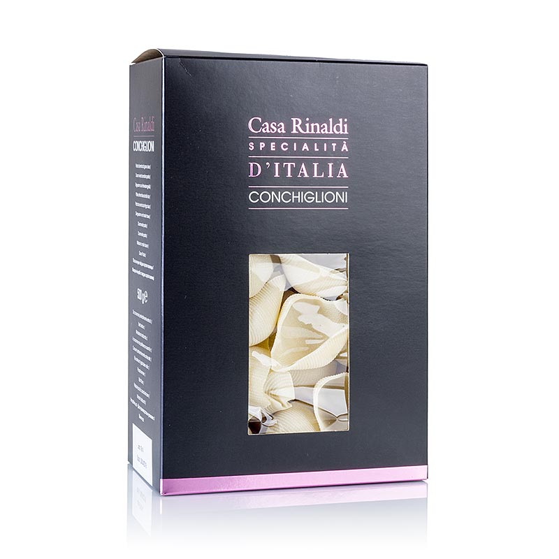 Pasta de concha grande para relleno, Conchiglioni Vietri, amarilla - 500g - Bolsa