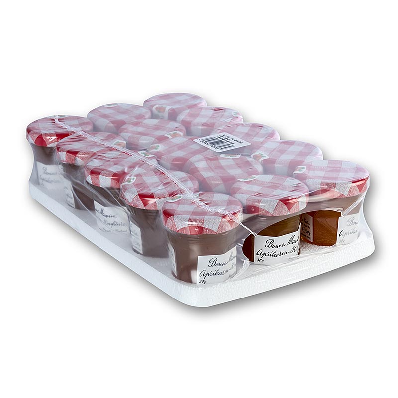 Porzione di marmellata di albicocche, Bonne Maman - 450 g, 15x30 g - pacchetto