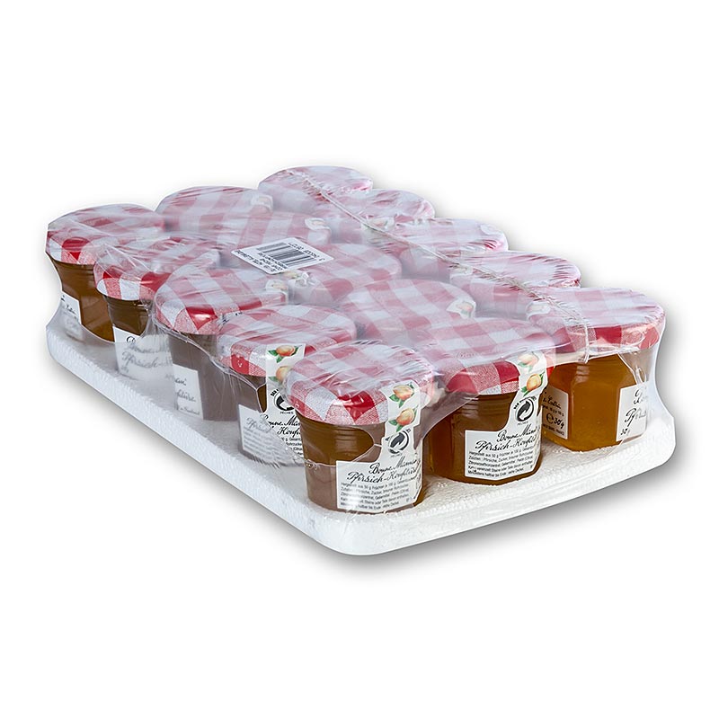 Porzione di marmellata di pesche, Bonne Maman - 450 g, 15x30 g - pacchetto