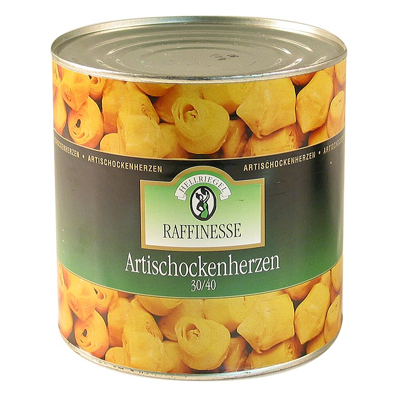 Corazones de alcachofa espanola - refinamiento, 30 / 40, Hellriegel - 2,5 kilos - poder