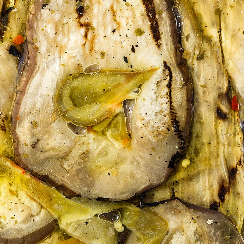 Viveri Melanzane marinate, grigliate, in olio di semi di girasole - 1 kg - Guscio in PE