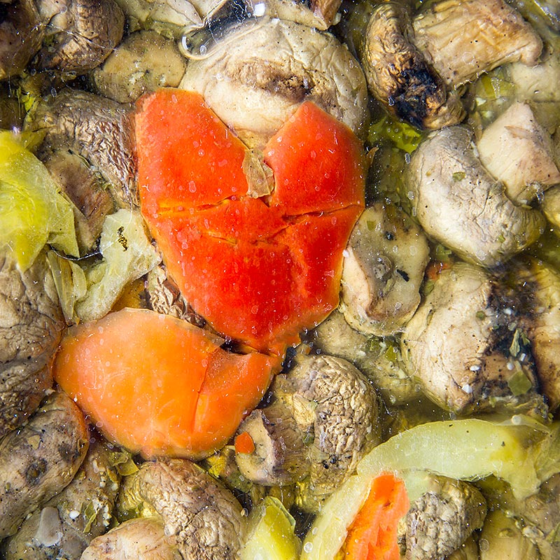 Viveri Champinones en escabeche, asados, en aceite de girasol - 1 kg - carcasa de polietileno