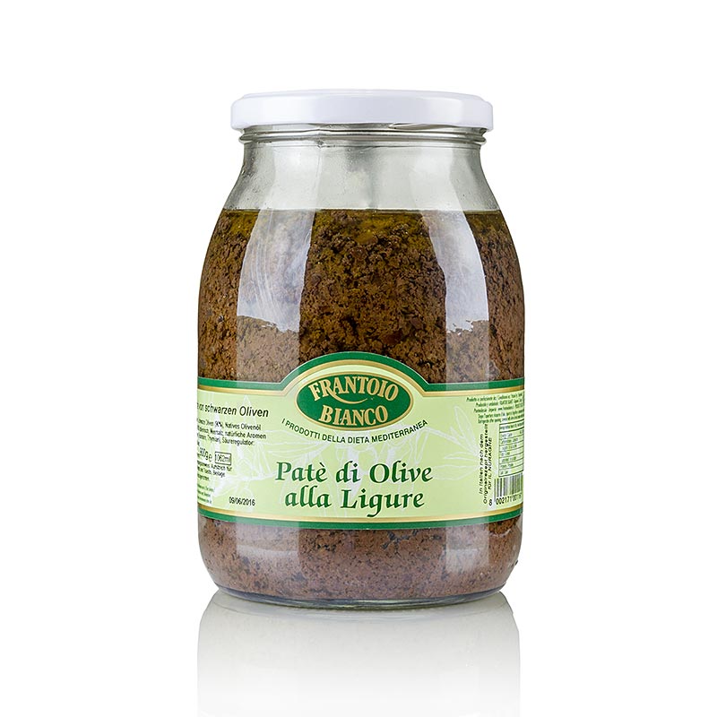 Pasta de azeitona - tapenade, preta - 900g - Vidro