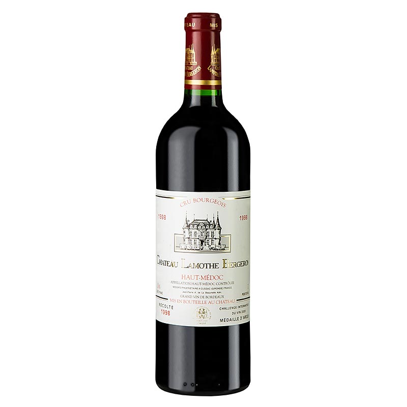 1998er Chateau Lamothe-Bergeron, Cru Bourgeois, Haut-Medoc, trocken, 12,5% vol. - 750 ml - Flasche 1998er Chateau Lamothe-Bergeron, Cru Bourgeois, Haut-Medoc, trocken, 12,5% vol. - 750 ml - Flasche