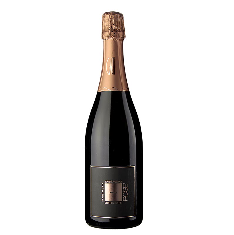 Spumante Franciacorta Rose DOCG, Pinot Nero, brut, 13% vol., Enrico Gatti - 750 ml - Flasche Spumante Franciacorta Rose DOCG, Pinot Nero, brut, 13% vol., Enrico Gatti - 750 ml - Flasche