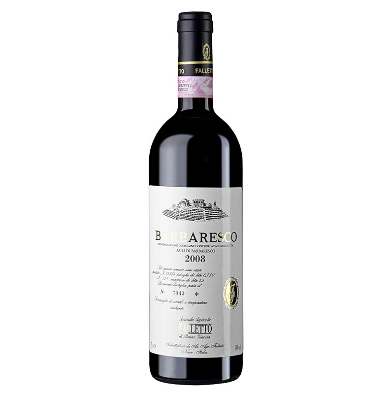 2008er Barbaresco Asili, trocken, 14% vol., Bruno Giacosa - 750 ml - Flasche 2008er Barbaresco Asili, trocken, 14% vol., Bruno Giacosa - 750 ml - Flasche