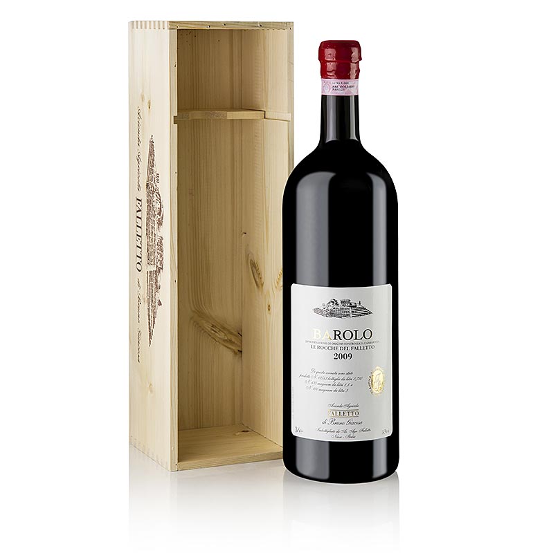 2009er Barolo Le Rocche del Falletto, trocken, 14,5% vol., Bruno Giacosa - 3 l - Flasche 2009er Barolo Le Rocche del Falletto, trocken, 14,5% vol., Bruno Giacosa - 3 l - Flasche