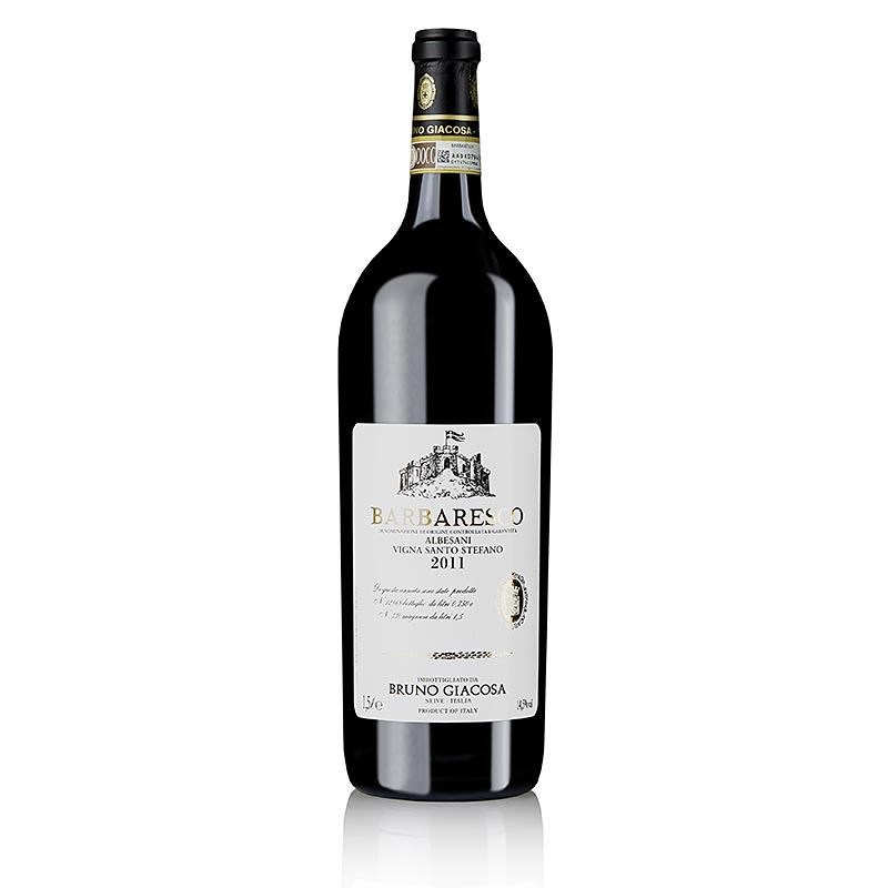 2011er Barbaresco Santo Stefano, trocken, 14,5% vol., Bruno Giacosa - 1,5 l - Flasche 2011er Barbaresco Santo Stefano, trocken, 14,5% vol., Bruno Giacosa - 1,5 l - Flasche