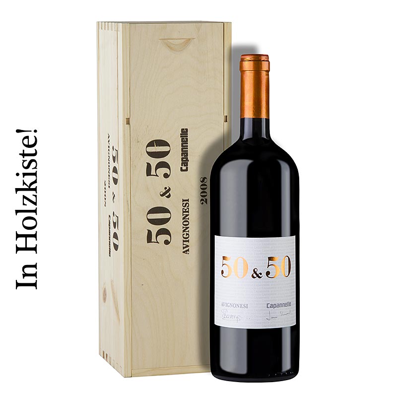 2008er 5050, Cuvee, Barrique, 13,5% vol., Capannelle Avignonesi - 1,5 l - Flasche 2008er 5050, Cuvee, Barrique, 13,5% vol., Capannelle Avignonesi - 1,5 l - Flasche