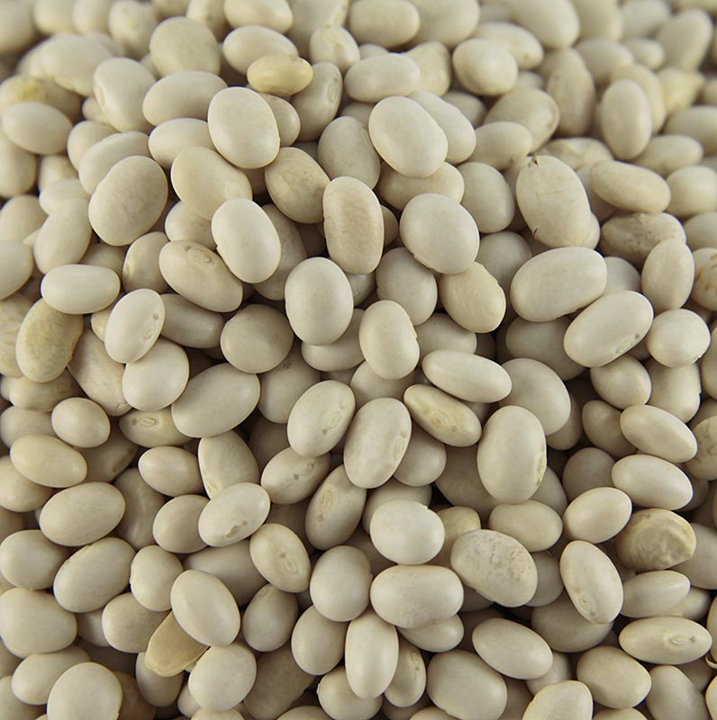 Mongetes, cocobeans, blanques i molt petites, seques - 1 kg - bossa