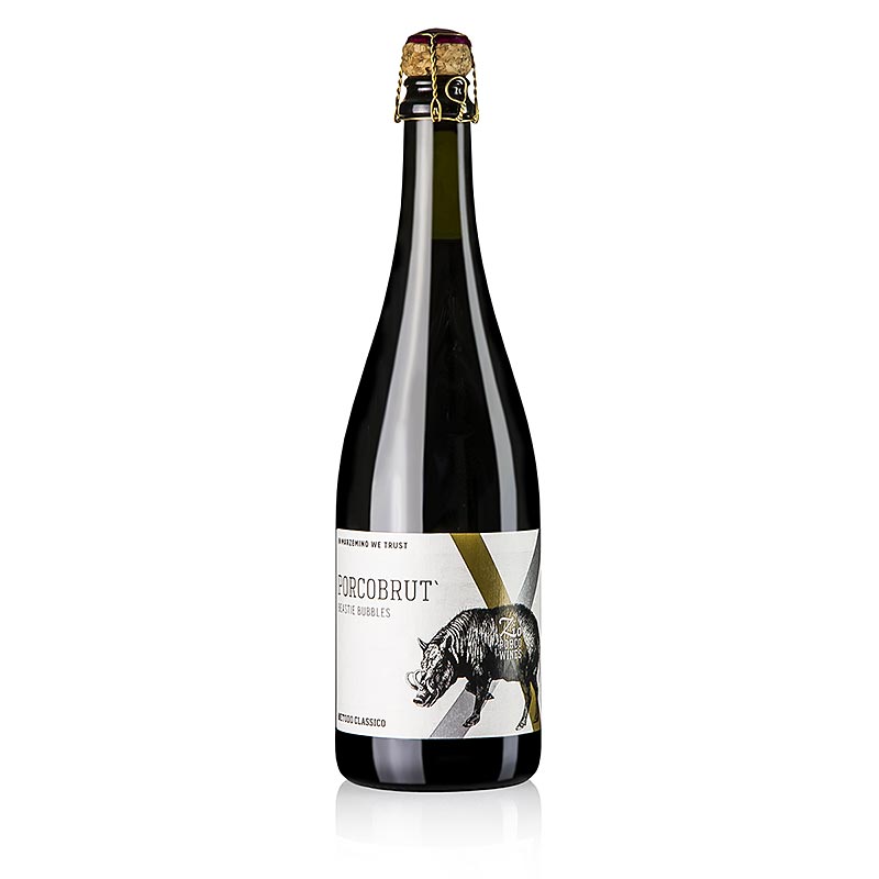 Porcobrut - Beastie Bubbles, Spumante, brut, 14% vol., Winepunk - Zio Porco - 750 ml - Flasche Porcobrut - Beastie Bubbles, Spumante, brut, 14% vol., Winepunk - Zio Porco - 750 ml - Flasche