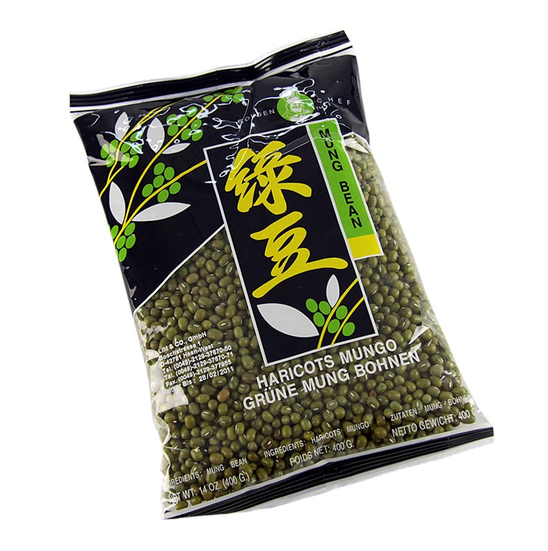 Feijao, feijao mungo, verde, seco - 400g - bolsa