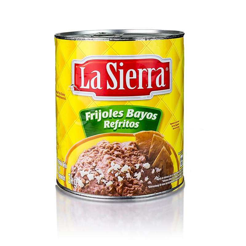 Frijoles refritos, pure de frijoles marrones / pasta de frijoles, sazonados - 3 kilos - poder