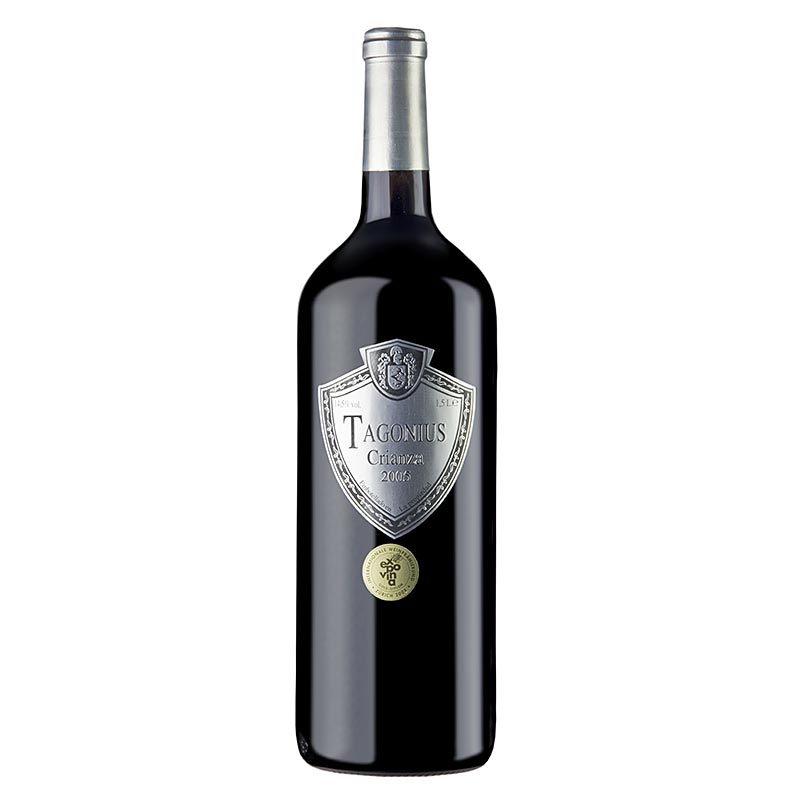 2005er Crianza, Tempranillo, Barrique, trocken, 14,5% vol., Tagonius - 1,5 l - Flasche 2005er Crianza, Tempranillo, Barrique, trocken, 14,5% vol., Tagonius - 1,5 l - Flasche
