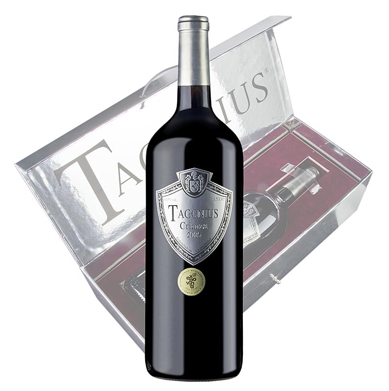 2005er Crianza, Tempranillo, Barrique, trocken, 14,5% vol., Tagonius - 1,5 l - Flasche 2005er Crianza, Tempranillo, Barrique, trocken, 14,5% vol., Tagonius - 1,5 l - Flasche