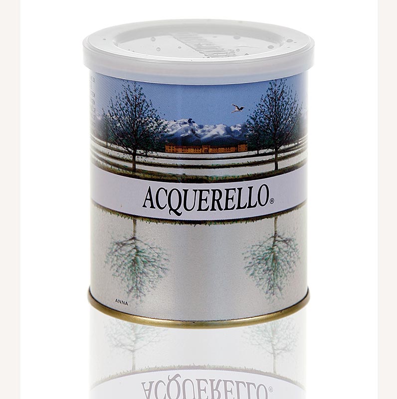 Arros per risotto Acquerello Carnaroli, envellit 1 any - 250 g - llauna