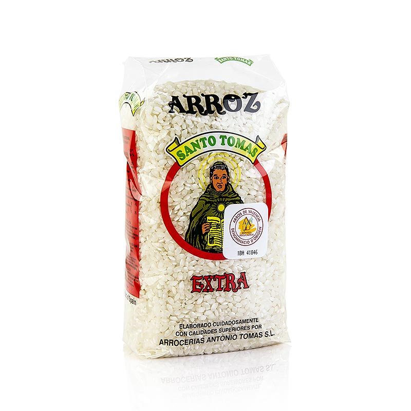 Arroz Extra, arroz de grano corto, para paella o arroz con leche, Espana, DOP - 1 kg - bolsa