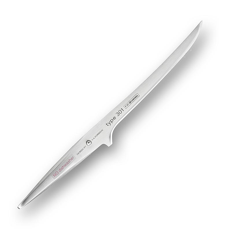 Cuchillo fileteador Chroma tipo 301 P-7, para carne y pescado, 19cm - Diseno de FA Porsche - 1 pieza - caja