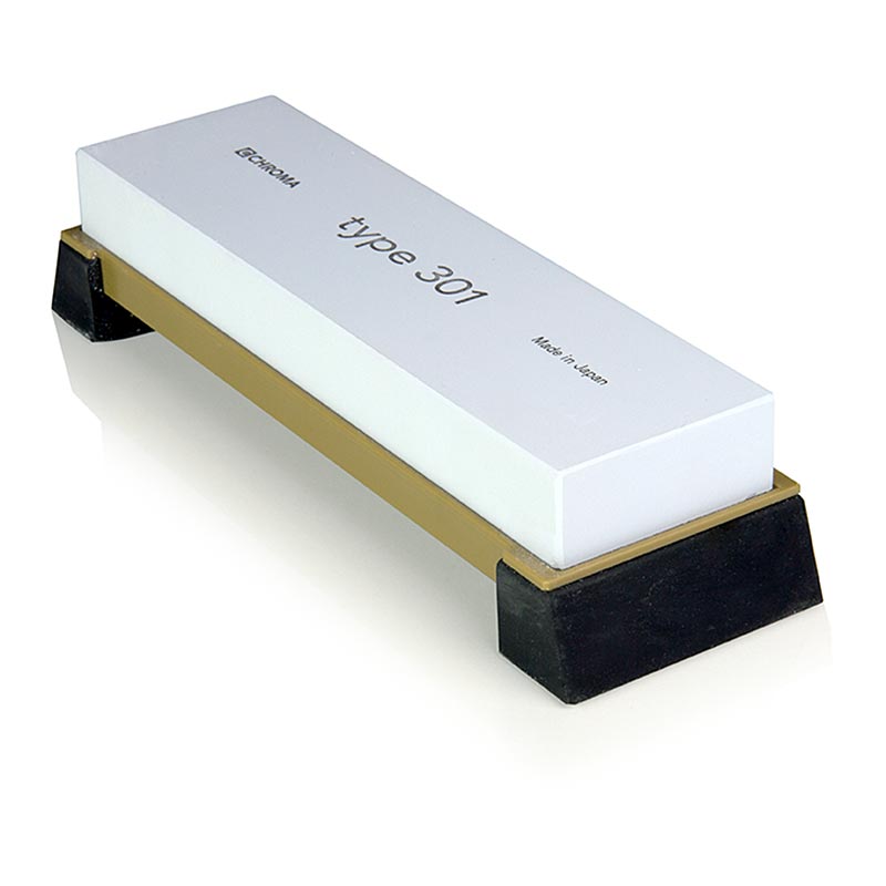 Piedra de afilar Chroma tipo 301 P - 11, grano 800, con soporte - Diseno de FA Porsche - 1 pieza - caja