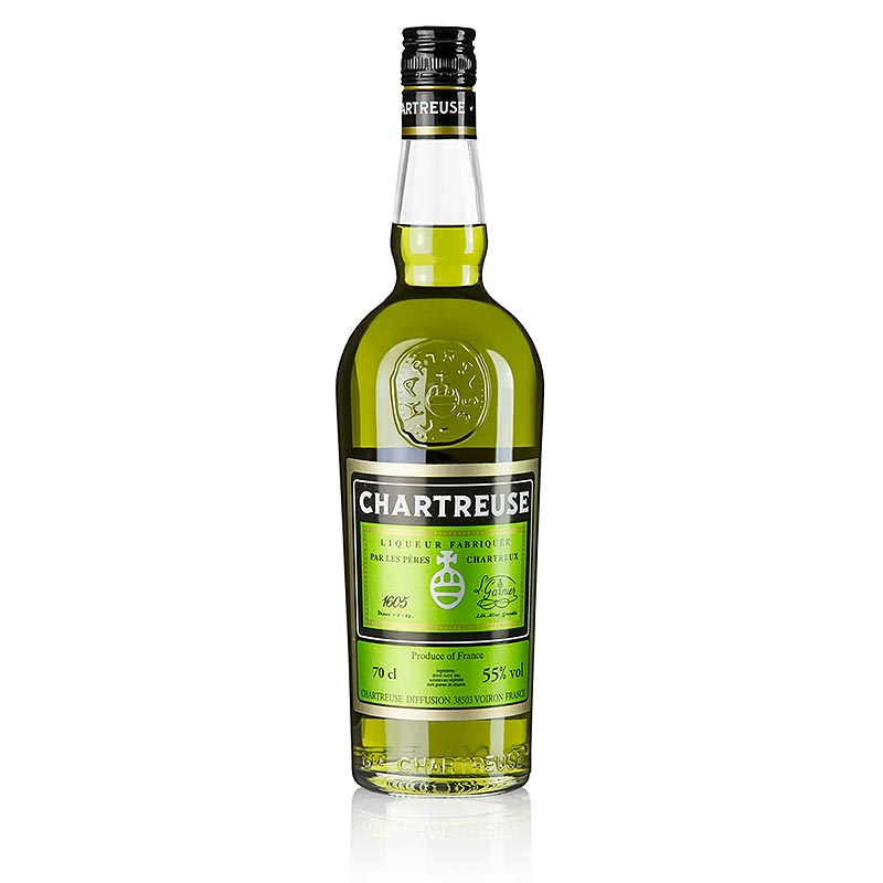 Chartreuse, grün, Französischer Kräuterlikör, 55% vol. - 700 ml - Flasche Chartreuse, grün, Französischer Kräuterlikör, 55% vol. - 700 ml - Flasche
