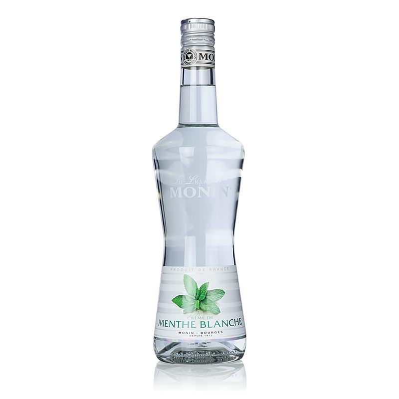 Creme de Menthe Blanche, weißer Minzlikör, Monin, 20% vol. - 700 ml - Flasche Creme de Menthe Blanche, weißer Minzlikör, Monin, 20% vol. - 700 ml - Flasche