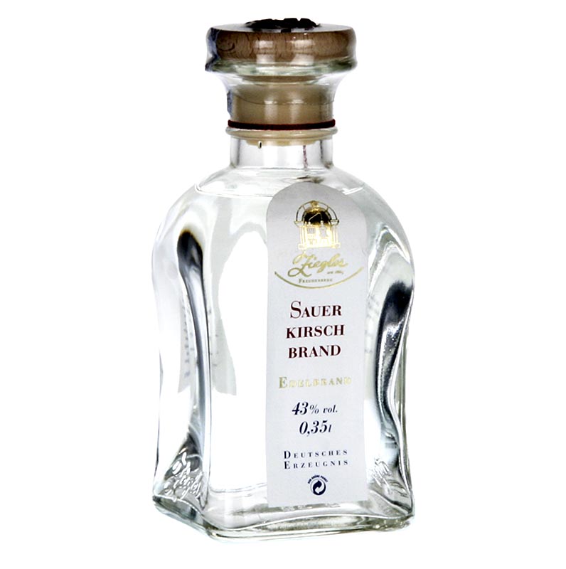 Sauerkirschbrand - Edelbrand, 43% vol., von Ziegler - 350 ml - Flasche Sauerkirschbrand - Edelbrand, 43% vol., von Ziegler - 350 ml - Flasche