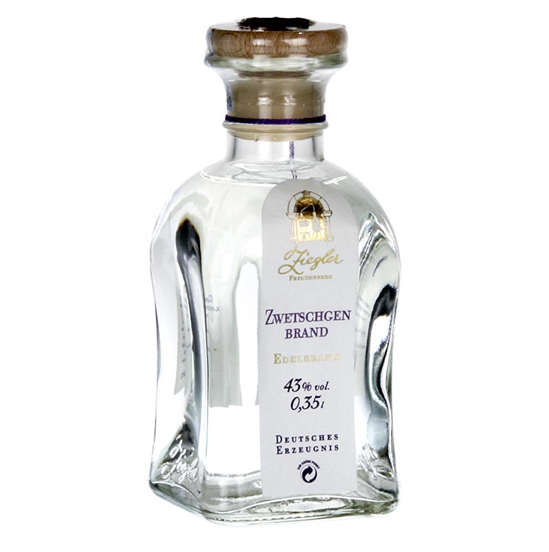 Zwetschgenbrand - Edelbrand, 43% vol., von Ziegler - 350 ml - Flasche Zwetschgenbrand - Edelbrand, 43% vol., von Ziegler - 350 ml - Flasche