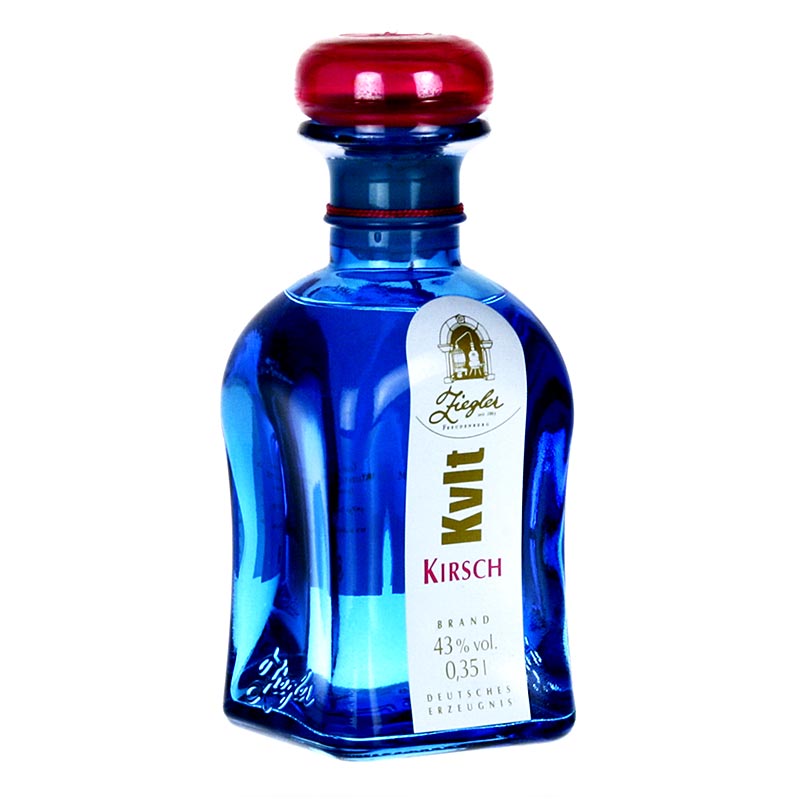 KVLT Kirsch, aus Herz-, Sauer- und Wildkirschen - Edelbrand, 43% vol., von Ziegler - 350 ml - Flasche KVLT Kirsch, aus Herz-, Sauer- und Wildkirschen - Edelbrand, 43% vol., von Ziegler - 350 ml - Flasche