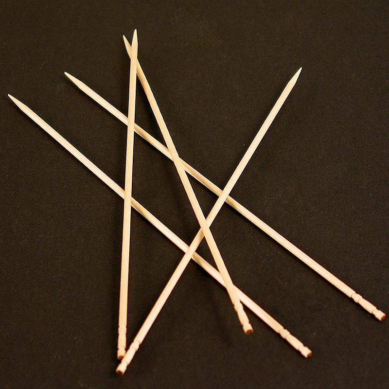 Spiedini di legno, raccoglitrice giapponese, sottili, Ø 2,2 mm, 15 cm - 1000 pezzi - borsa