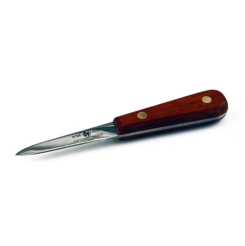 Cuchillo para ostras con mango de madera, hoja estrecha - 1 pieza - Perder