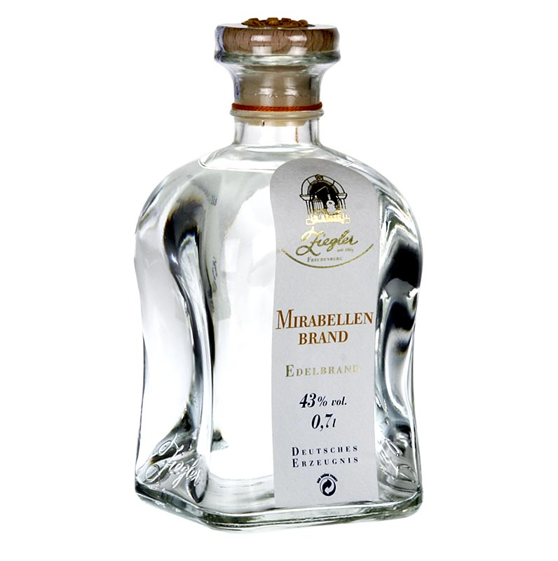 Mirabellenbrand - Edelbrand, 43% vol., von Ziegler - 700 ml - Flasche Mirabellenbrand - Edelbrand, 43% vol., von Ziegler - 700 ml - Flasche
