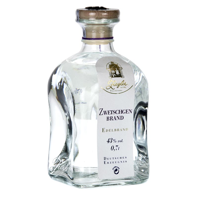 Zwetschgenbrand - Edelbrand, 43% vol., von Ziegler - 700 ml - Flasche Zwetschgenbrand - Edelbrand, 43% vol., von Ziegler - 700 ml - Flasche