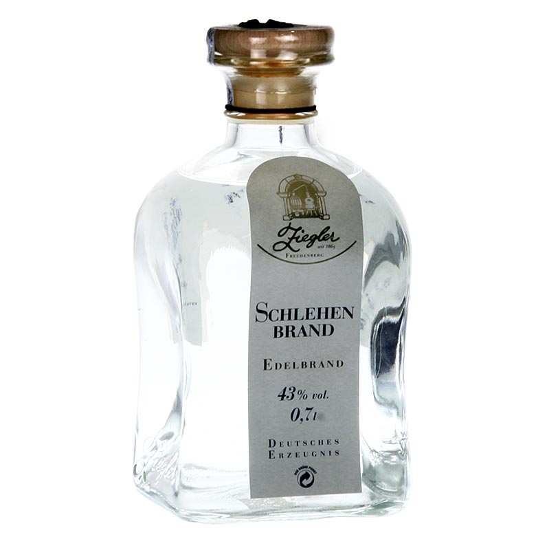 Schlehenbrand - Edelbrand, 43% vol., von Ziegler - 700 ml - Flasche Schlehenbrand - Edelbrand, 43% vol., von Ziegler - 700 ml - Flasche