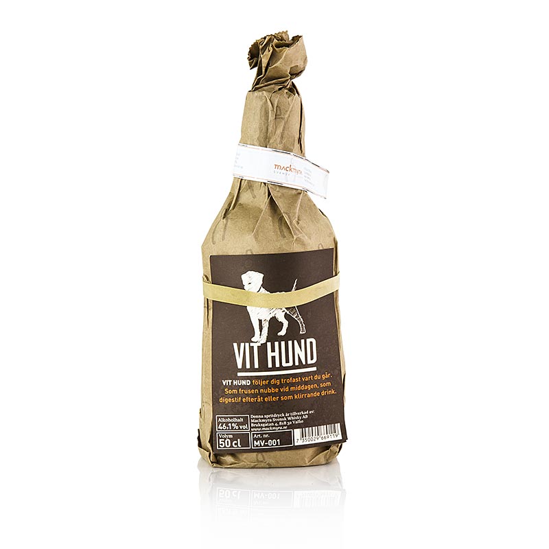 Malzbrand Mackmyra Vit Hund, 46,1% vol., Schweden - 500 ml - Flasche Malzbrand Mackmyra Vit Hund, 46,1% vol., Schweden - 500 ml - Flasche