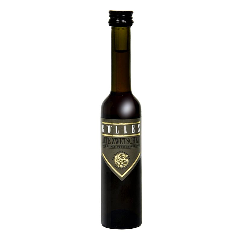 Alte Zwetschke - Edelbrand, Miniatur, 7 Jahre fassgelagert, 40% vol., Gölles - 40 ml - Flasche Alte Zwetschke - Edelbrand, Miniatur, 7 Jahre fassgelagert, 40% vol., Gölles - 40 ml - Flasche