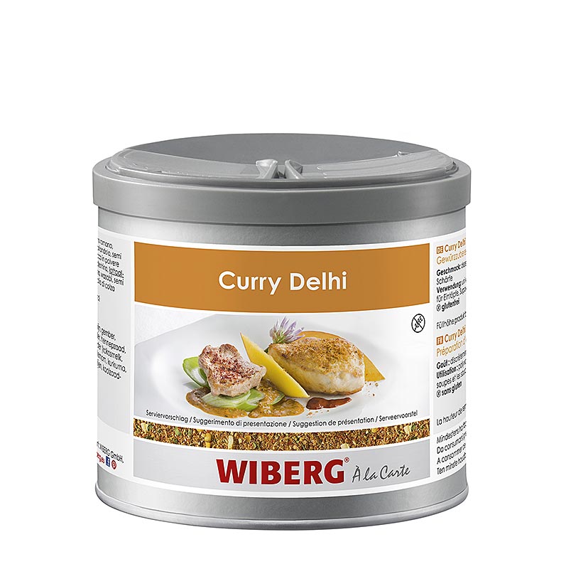 Wiberg Curry Delhi Style, groft, kryddadh / avaxtarikt - 280g - Ilmur oruggur