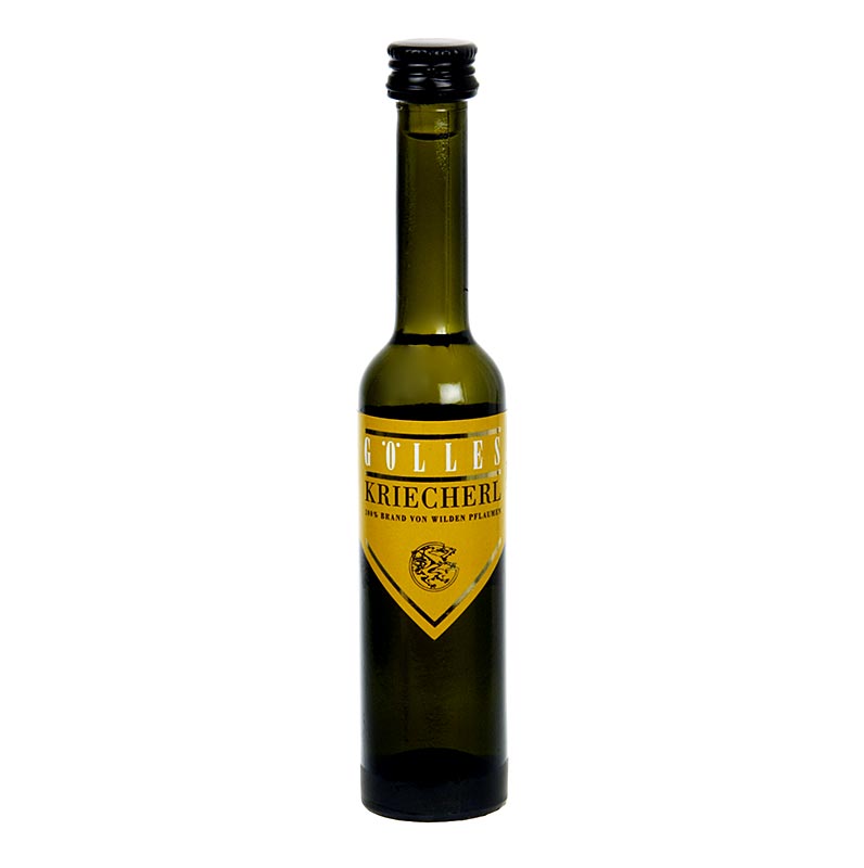 Kriecherl Zwetschken - Edelbrand, Miniatur, 45% vol., Gölles - 40 ml - Flasche Kriecherl Zwetschken - Edelbrand, Miniatur, 45% vol., Gölles - 40 ml - Flasche