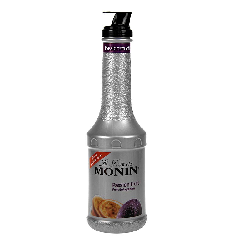 Mix purea di frutta Monin - frutto della passione, con versatore - 1 litro - Bottiglia in polietilene