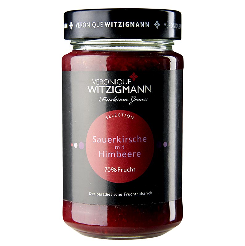 Ceri asam dengan raspberry - olesan buah Veronique Witzigmann - 225 gram - Kaca Ceri asam dengan raspberry - olesan buah Veronique Witzigmann - 225 gram - Kaca