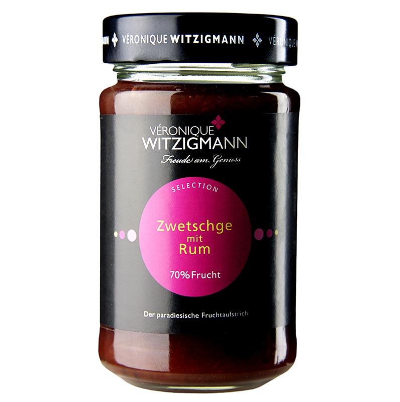 Plum dengan rum - olesan buah Veronique Witzigmann - 225 gram - Kaca
